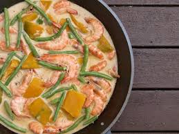 Ginataang Hipon, Sitaw, at Kalabasa